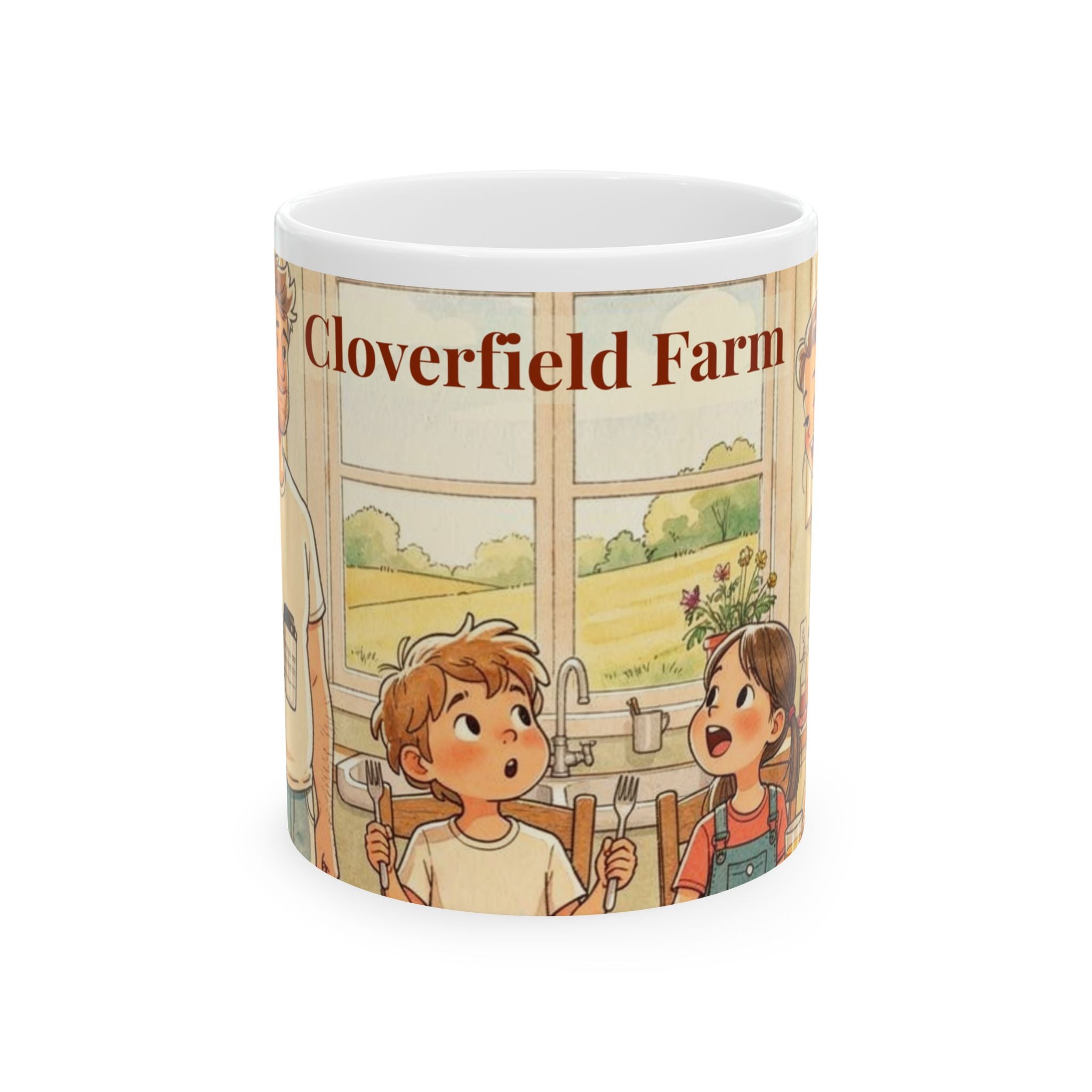 Cloverfield Farm Family Kitchen Mug | Children's Book Ceramic Mug (11oz/15oz)