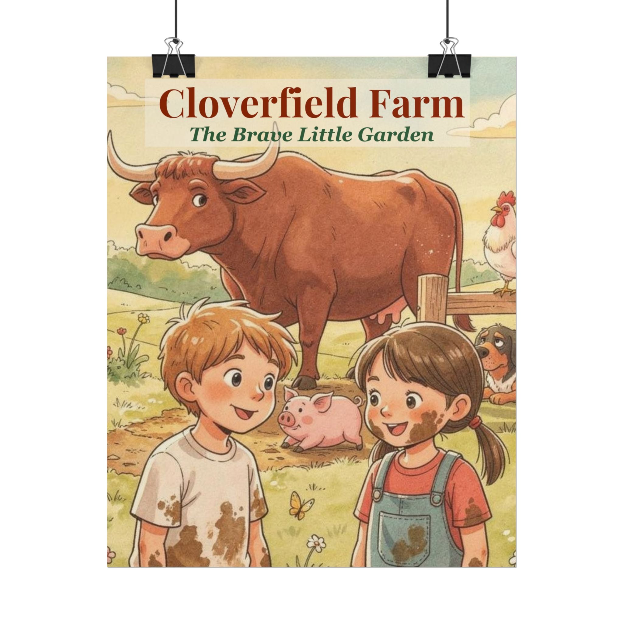 Cloverfield Farm Art Print | "The Brave Little Garden" Children's Book Poster