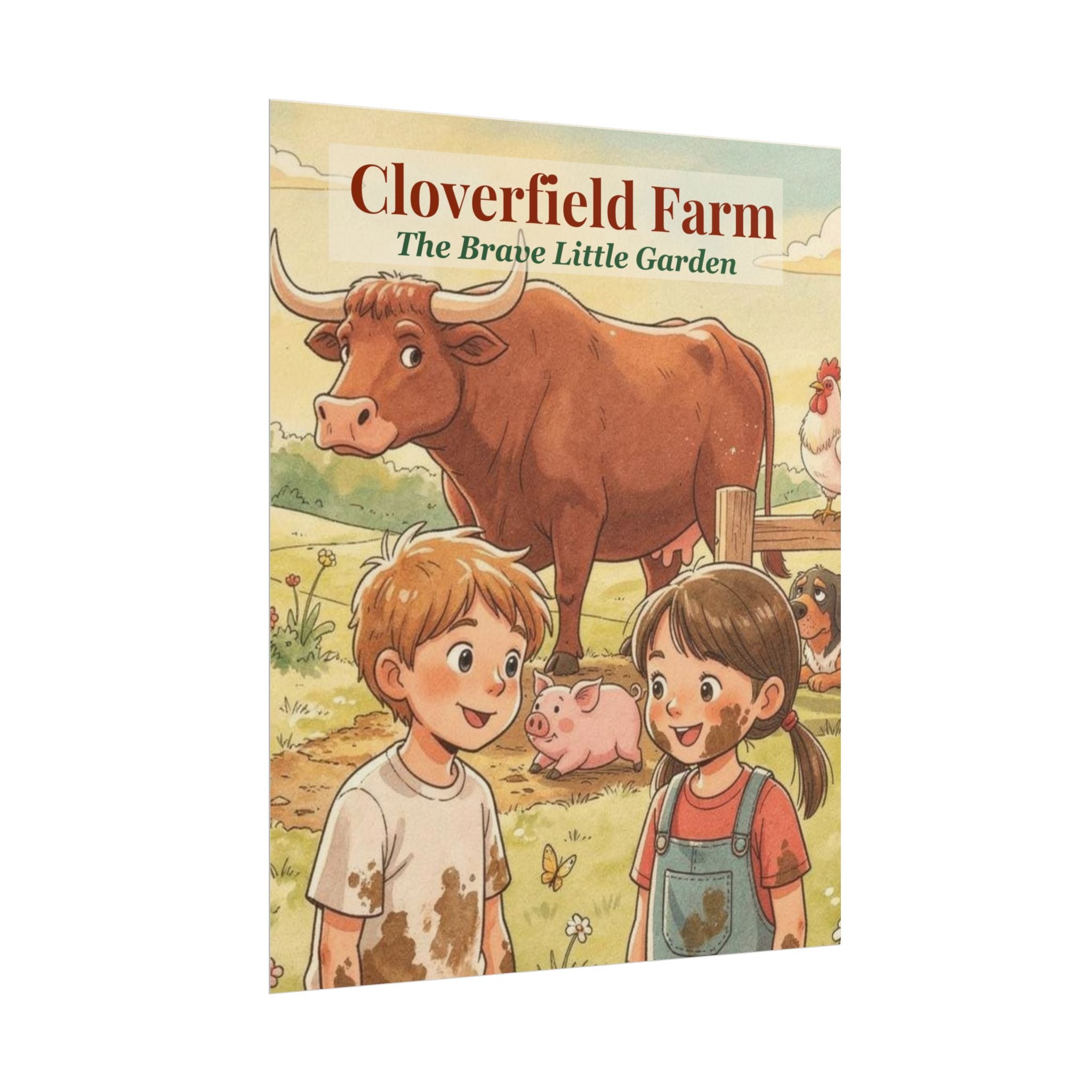Cloverfield Farm Art Print | "The Brave Little Garden" Children's Book Poster
